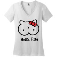 Hello Titty Women's V-Neck T-Shirt