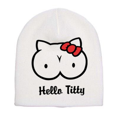 Hello Titty Short Acrylic Beanie