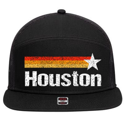 Houston Texas Houston Strong Stripes Usa Texas 7 Panel Mesh Trucker Snapback Hat