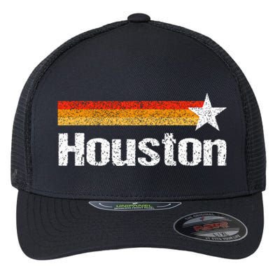 Houston Texas Houston Strong Stripes Usa Texas Flexfit Unipanel Trucker Cap