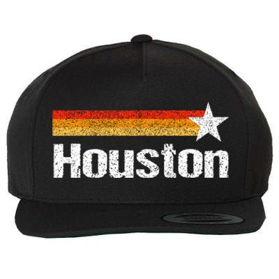 Houston Texas Houston Strong Stripes Usa Texas Wool Snapback Cap