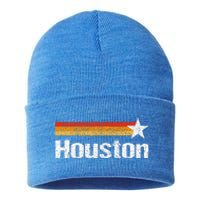 Houston Texas Houston Strong Stripes Usa Texas Sustainable Knit Beanie