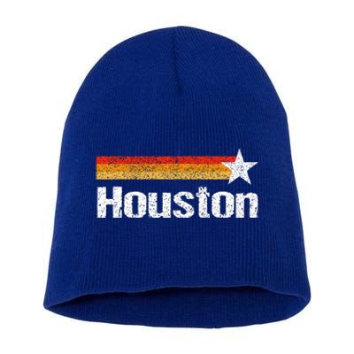 Houston Texas Houston Strong Stripes Usa Texas Short Acrylic Beanie