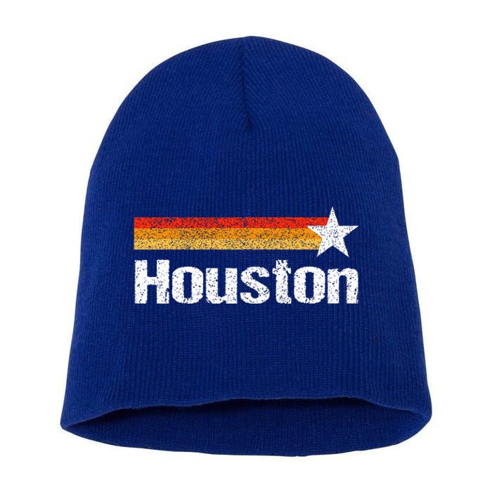 Houston Texas Houston Strong Stripes Usa Texas Short Acrylic Beanie