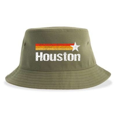 Houston Texas Houston Strong Stripes Usa Texas Sustainable Bucket Hat