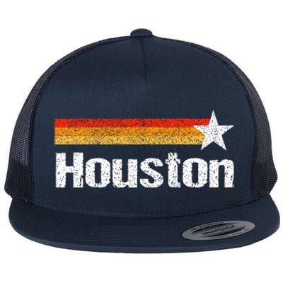 Houston Texas Houston Strong Stripes Usa Texas Flat Bill Trucker Hat