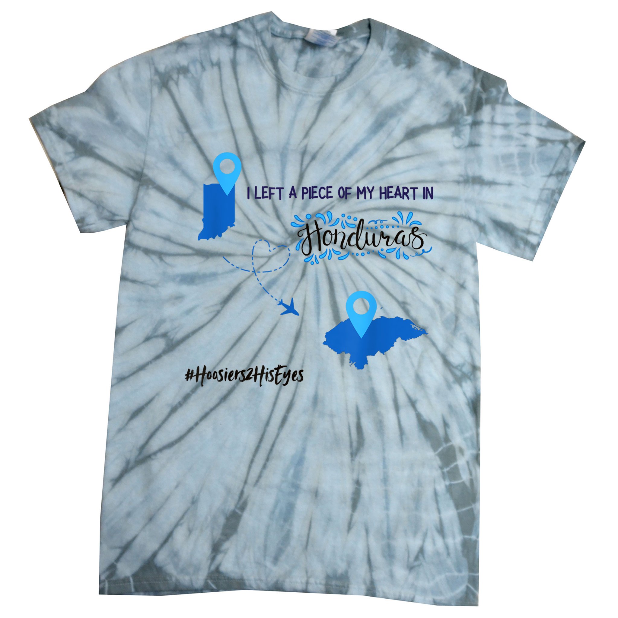 Hoos.iers To Honduras Tie-Dye T-Shirt