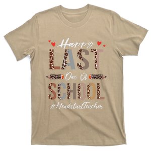 Headstart Teacher Happy Last Day Of School Funny Leopard T-Shirt