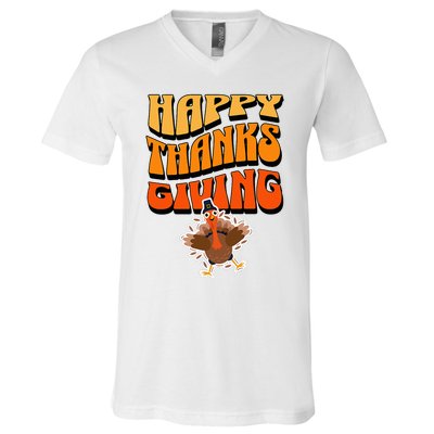 Happy Thanksgiving Holiday V-Neck T-Shirt