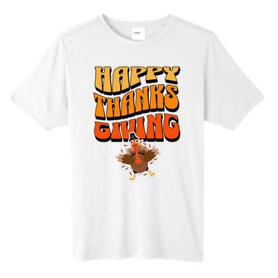 Happy Thanksgiving Holiday Tall Fusion ChromaSoft Performance T-Shirt