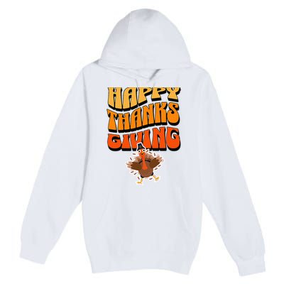 Happy Thanksgiving Holiday Premium Pullover Hoodie