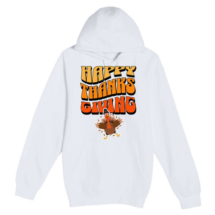 Happy Thanksgiving Holiday Premium Pullover Hoodie