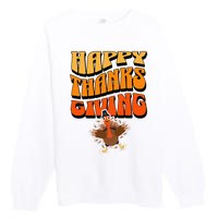 Happy Thanksgiving Holiday Premium Crewneck Sweatshirt