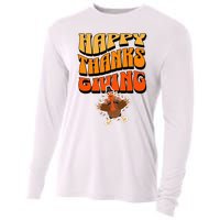 Happy Thanksgiving Holiday Cooling Performance Long Sleeve Crew