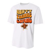 Happy Thanksgiving Holiday Performance Sprint T-Shirt