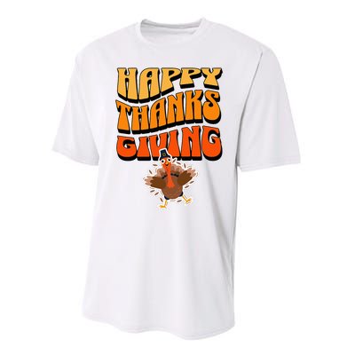 Happy Thanksgiving Holiday Performance Sprint T-Shirt