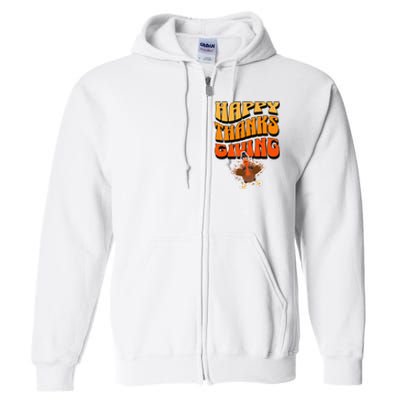 Happy Thanksgiving Holiday Full Zip Hoodie