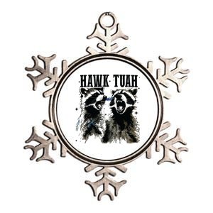 Hawk Tuah Metallic Star Ornament