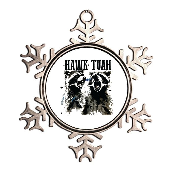 Hawk Tuah Metallic Star Ornament