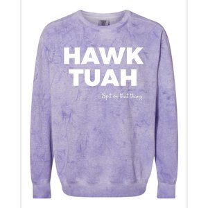 Hawk Tuah Colorblast Crewneck Sweatshirt