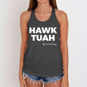 Hawk Tuah Women's Knotted Racerback Tank