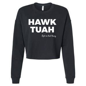 Hawk Tuah Cropped Pullover Crew