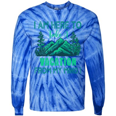 Holiday Thoughts Holiday Spirit Holiday Mountain Vacation Meaningful Gift Tie-Dye Long Sleeve Shirt