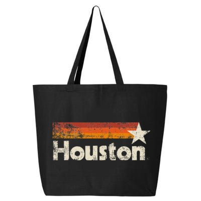 Houston Texas Houston Stripes Strong Old 70s 80s 90s 25L Jumbo Tote