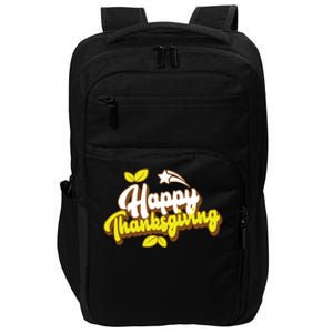 Happy Thanksgiving Holiday Cute Impact Tech Backpack