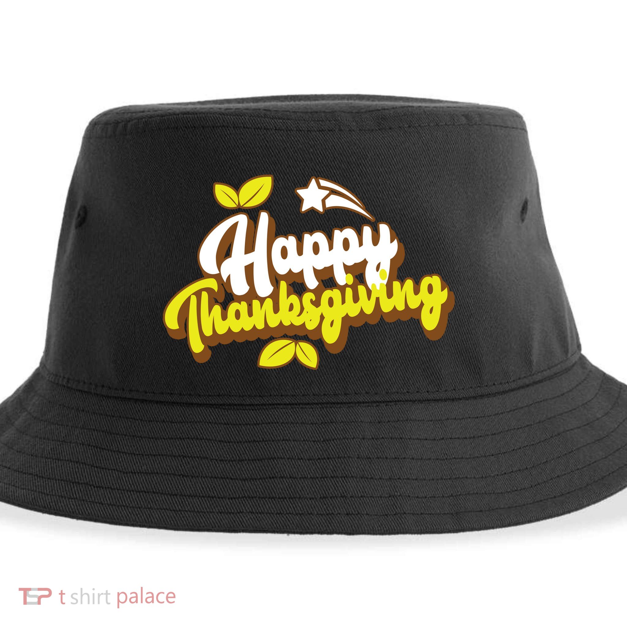 Happy Thanksgiving Holiday Cute Sustainable Bucket Hat