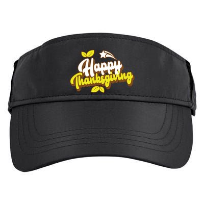 Happy Thanksgiving Holiday Cute Adult Drive Performance Visor