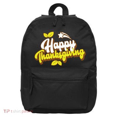 Happy Thanksgiving Holiday Cute 16 in Basic Backpack