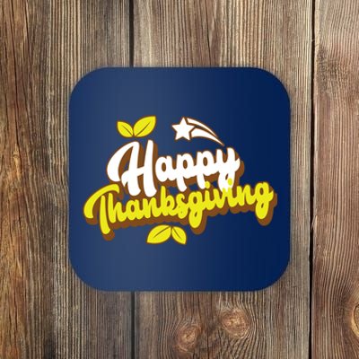 Happy Thanksgiving Holiday Cute Coaster