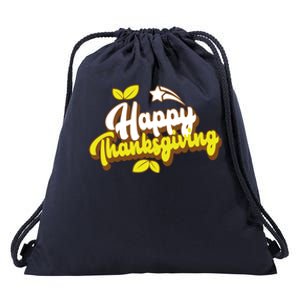 Happy Thanksgiving Holiday Cute Drawstring Bag