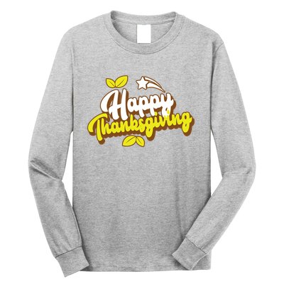 Happy Thanksgiving Holiday Cute Long Sleeve Shirt