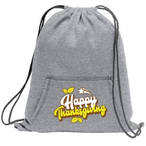 Happy Thanksgiving Holiday Cute Sweatshirt Cinch Pack Bag