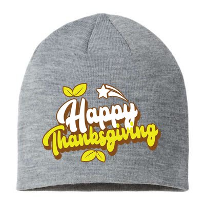 Happy Thanksgiving Holiday Cute Sustainable Beanie
