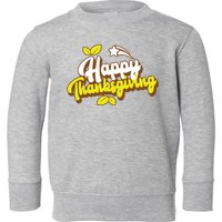 Happy Thanksgiving Holiday Cute Toddler Sweatshirt