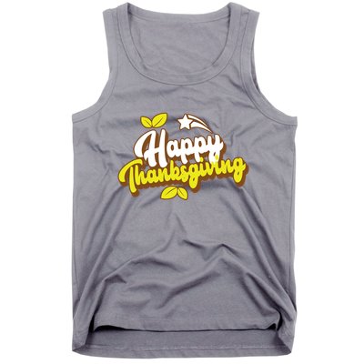 Happy Thanksgiving Holiday Cute Tank Top