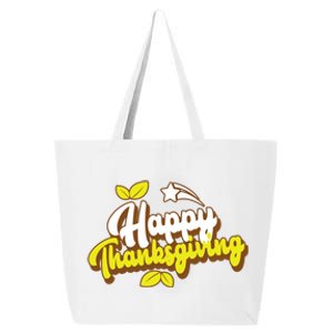 Happy Thanksgiving Holiday Cute 25L Jumbo Tote