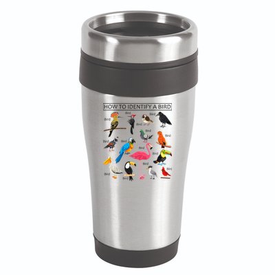 How To Identify A Bird Birds Lover Nature Birdwatcher 16oz Travel Tumbler