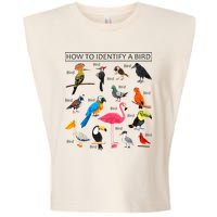 How To Identify A Bird Birds Lover Nature Birdwatcher Garment-Dyed Women's Muscle Tee