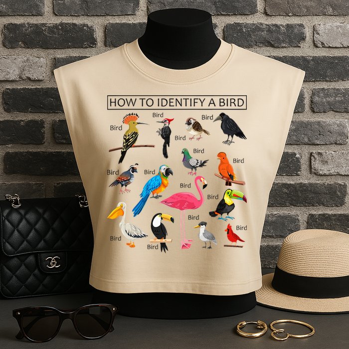 How To Identify A Bird Birds Lover Nature Birdwatcher Garment-Dyed Women's Muscle Tee