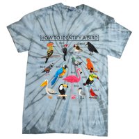 How To Identify A Bird Birds Lover Nature Birdwatcher Tie-Dye T-Shirt