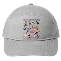 How To Identify A Bird Birds Lover Nature Birdwatcher 7-Panel Snapback Hat