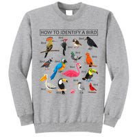 How To Identify A Bird Birds Lover Nature Birdwatcher Tall Sweatshirt