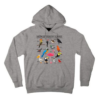 How To Identify A Bird Birds Lover Nature Birdwatcher Tall Hoodie