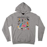 How To Identify A Bird Birds Lover Nature Birdwatcher Tall Hoodie