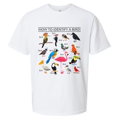 How To Identify A Bird Birds Lover Nature Birdwatcher Sueded Cloud Jersey T-Shirt