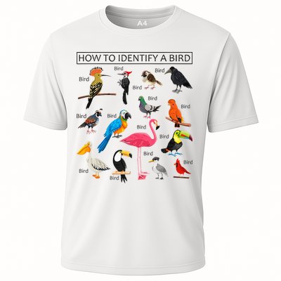 How To Identify A Bird Birds Lover Nature Birdwatcher Cooling Performance Crew T-Shirt